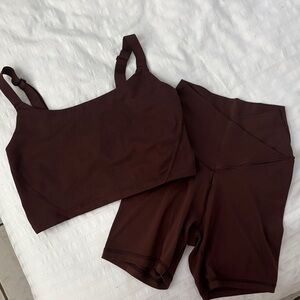 Aerie Brown Athletic Set